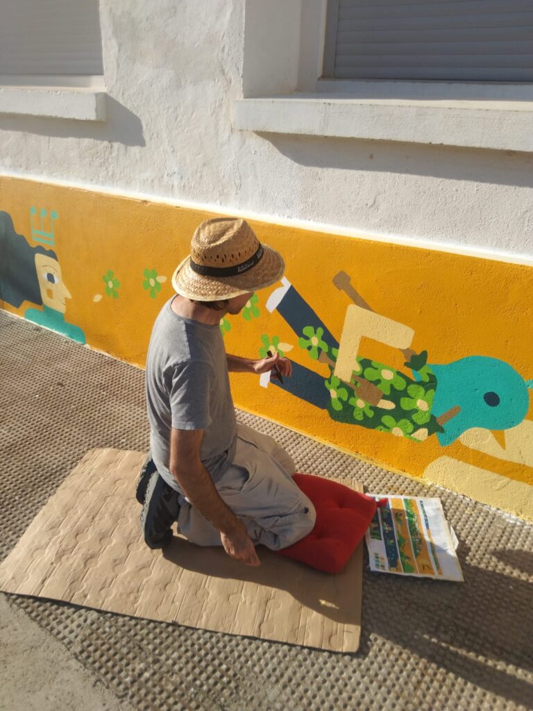 "La Escuela suena", proyecto colectivo mural en Berdún