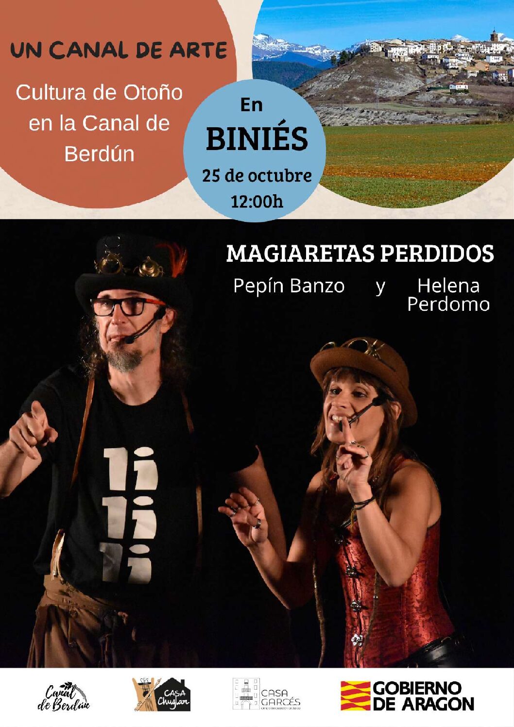 PEPÍN BANZO Y HELENA PERDOMO «MAGIARETAS PERDIDOS» EN BINIÉS