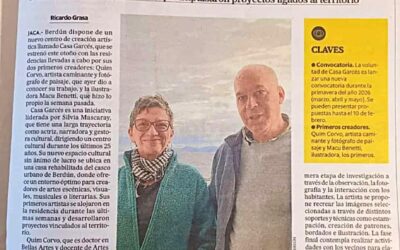 PRIMERAS RESIDENCIAS ARTÍSTICAS DEL CENTRO DE CREACION «CASA GARCÉS» DE BERDÚN